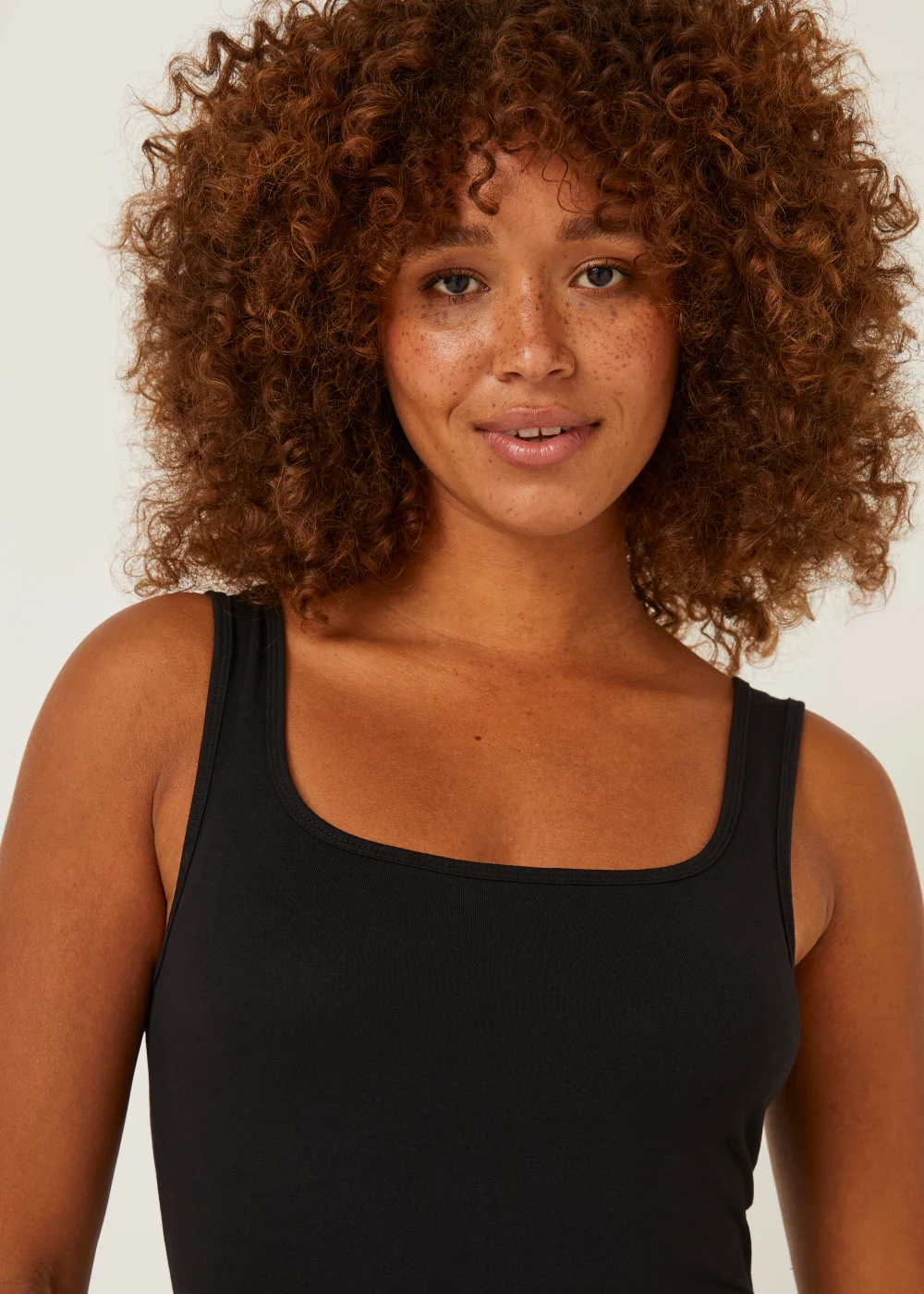 Black Essential Longline Vest Top - Size 8 Image 2