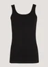 Black Essential Vest Top - Size 8 Image 4