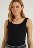 Black Essential Vest Top - Size 8 Image 5