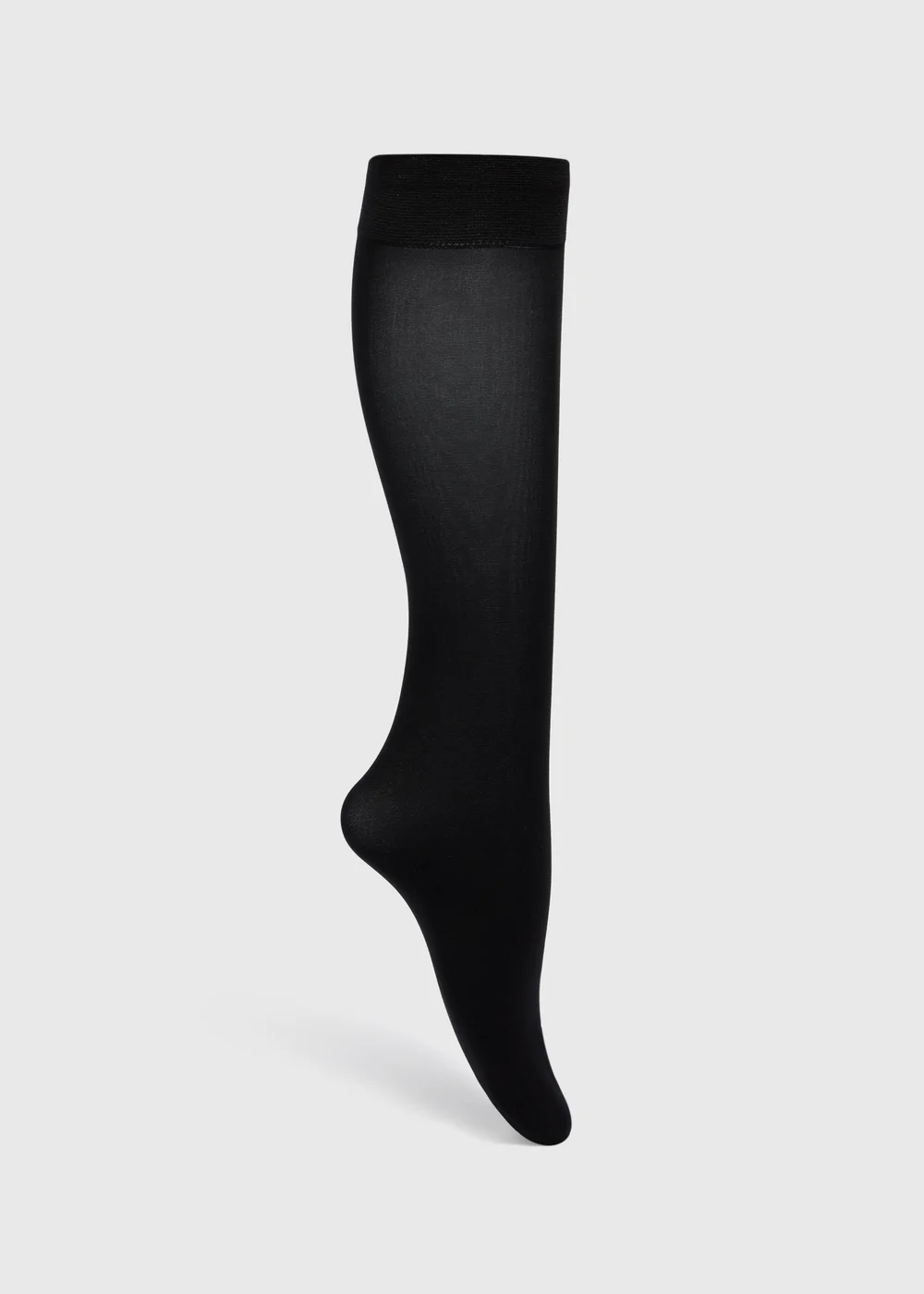 2 Pack 40 Denier Opaque Knee Highs - One Size Image 1