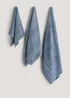 Blue 100% Egyptian Cotton Towels - Bath Towel Image 1