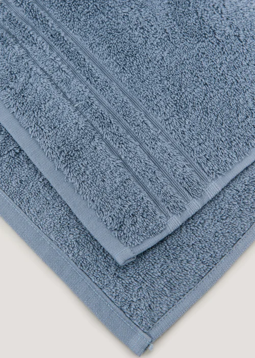 Blue 100% Egyptian Cotton Towels - Bath Towel Image 3