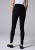 Black Pull On Jeggings - Size 08 29 leg Image 3