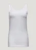 White Jersey Vest Top - Size 12 Image 3
