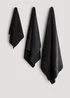 Black 100% Egyptian Cotton Towels - Hand Towel Image 1