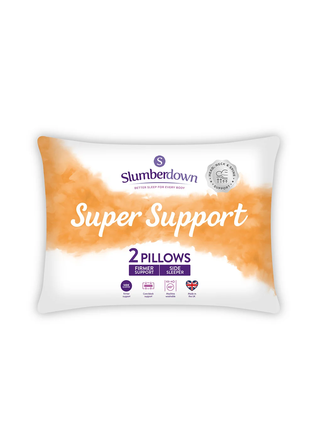 Slumberdown Support Pillow Pair Image 1