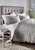 White Cotton Seersucker Duvet Set - Double Image 6