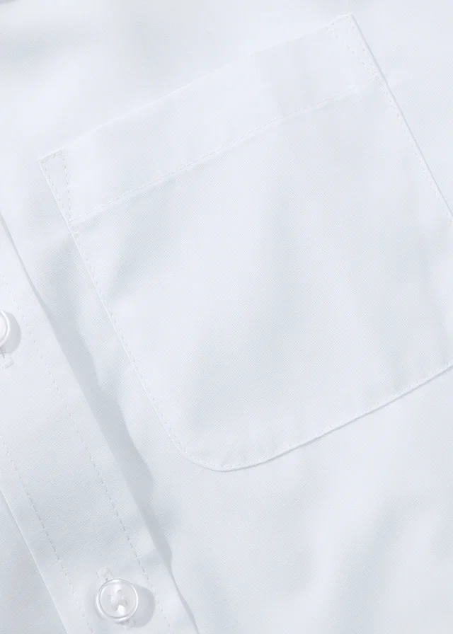 Boys 2 Pack White Short Sleeve School Shirts (4-16yrs)