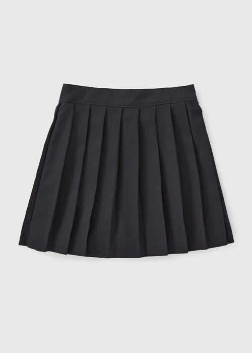 Girls Black Pleated School Skirt (8-16yrs) - 9 Yrs Image 1
