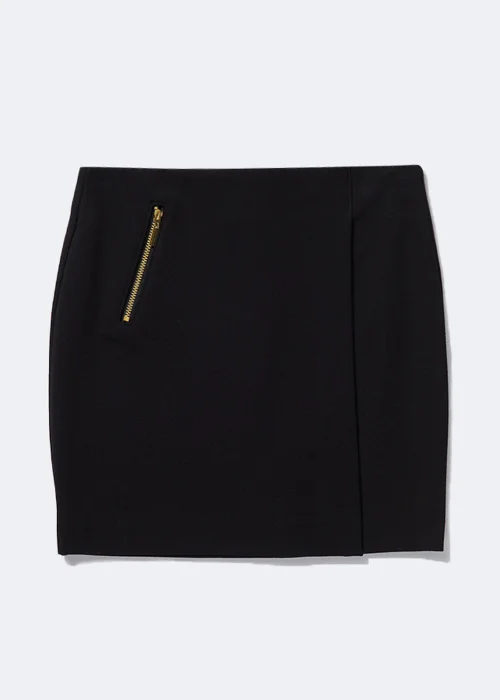 Girls Black Asymmetric School Skirt (8-16yrs) - Age 9 Years Image 1