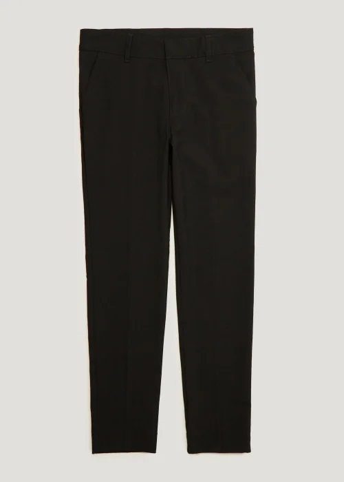 Boys Black Skinny Fit School Trousers (10-16yrs) - Age 10 Years Image 1