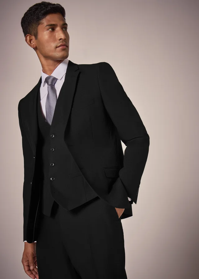 Taylor & Wright Panama Black Tailored Fit Suit Jacket