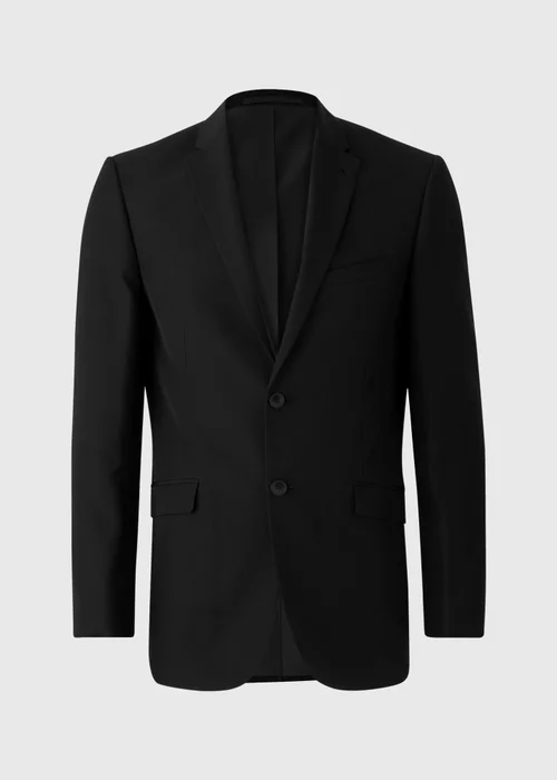 Taylor & Wright Panama Black Tailored Fit Suit Jacket - 36 Chest Short Image 4
