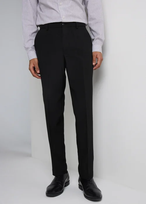 Taylor & Wright Panama Black Tailored Fit Suit Trousers - 30 Waist 29 Leg Image 1