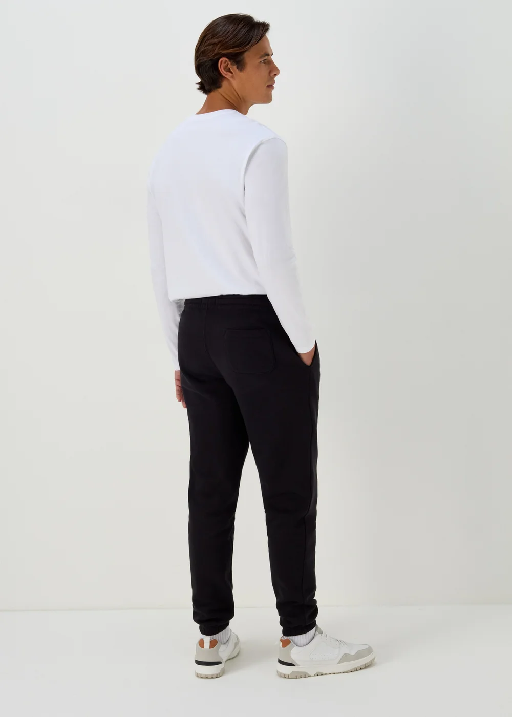 Black Essential Cuffed Joggers - Extra small Image 2