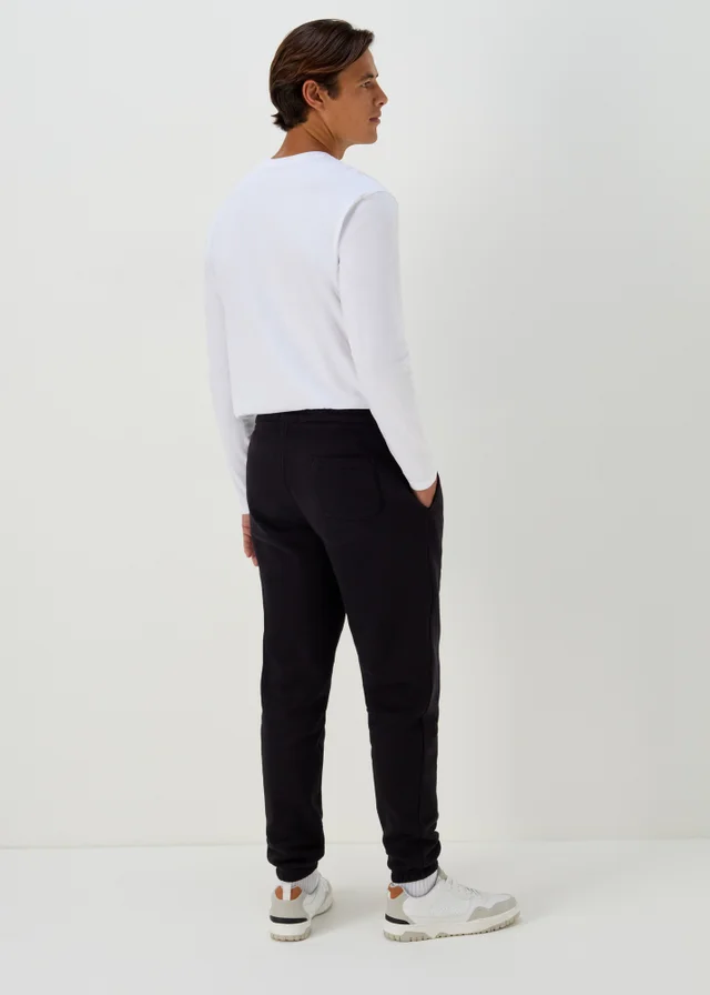 Black Essential Cuffed Joggers