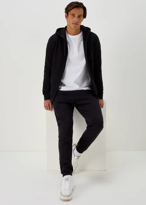 Black Essential Cuffed Joggers - Extra small Image 1