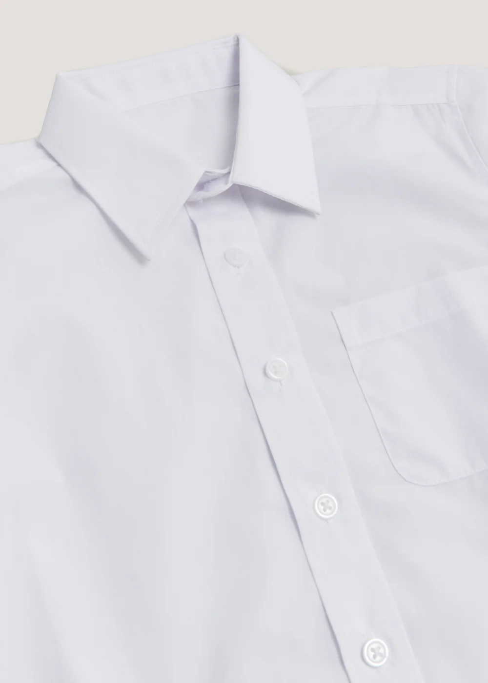 Boys 5 Pack White Short Sleeve School Shirts (4-16yrs) - Age 4 Years Image 2