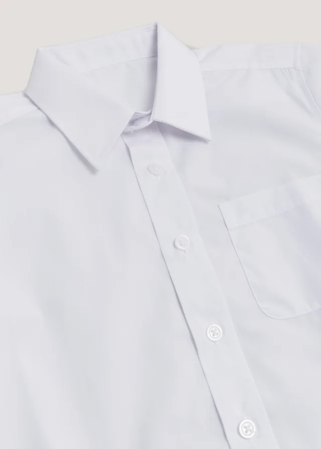 Boys 5 Pack White Short Sleeve School Shirts (4-16yrs)