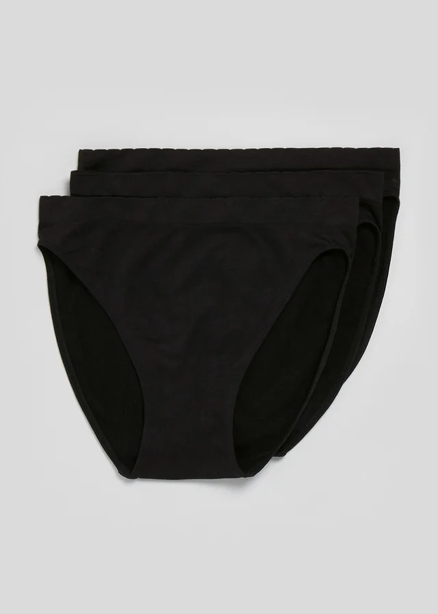 3 Pack Seamless High Leg Knickers