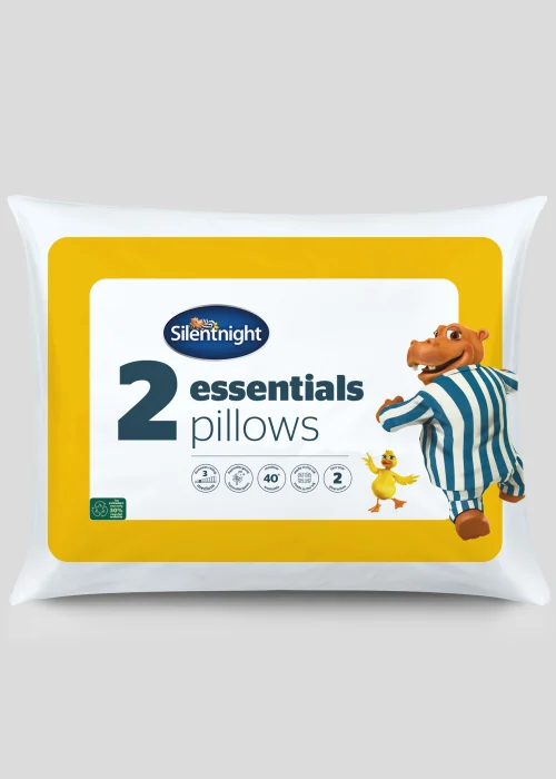 Silentnight Essentials Medium Firm Pillow Pair Image 1