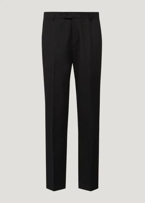 Taylor & Wright Black Regular Fit Formal Trousers - 30 Waist 29 Leg Image 2