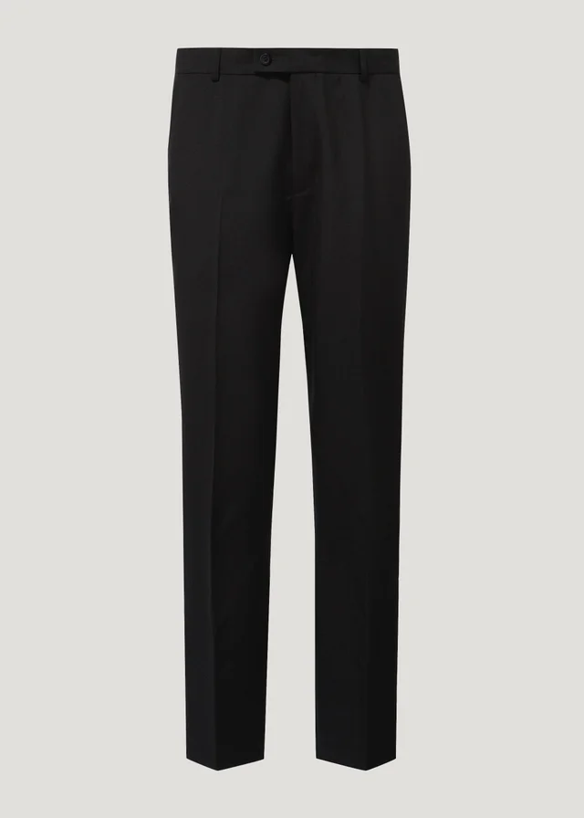 Taylor & Wright Black Regular Fit Formal Trousers