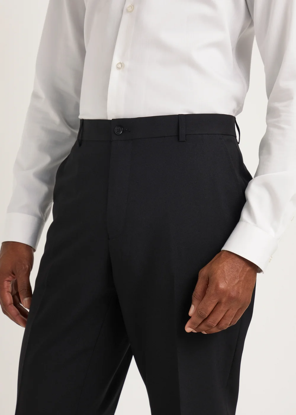 Taylor & Wright Black Regular Fit Formal Trousers - 30 Waist 29 Leg Image 1