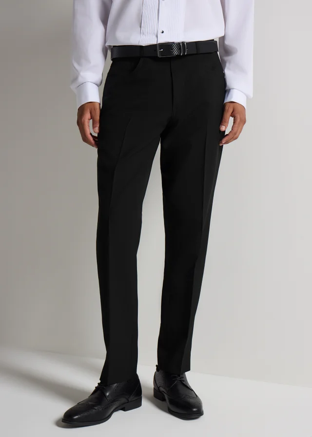 Taylor & Wright Black Slim Fit Formal Trousers