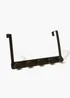 Black Metal Over Door Hooks Image 1