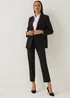 Et Vous Black Straight Fit Trousers (Regular) - Size 8 Image 3