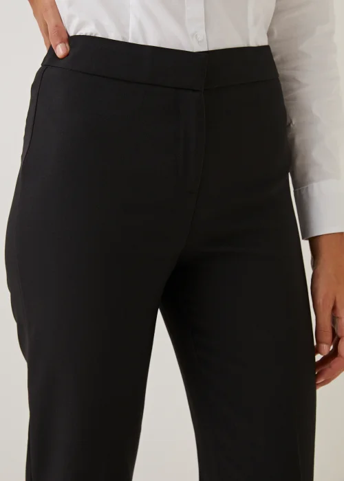 Et Vous Black Straight Fit Trousers (Long Length) - Size 10 Image 3