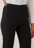 Et Vous Black Straight Fit Trousers (Long Length) - Size 10 Image 3