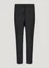 Et Vous Black Straight Fit Trousers (Long Length) - Size 10 Image 2