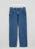 Wrangler Blue Straight Fit Jeans - 30 Waist Regular Image 2