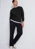 Black Essential Crew Neck Sweatshirt - Small Image 2