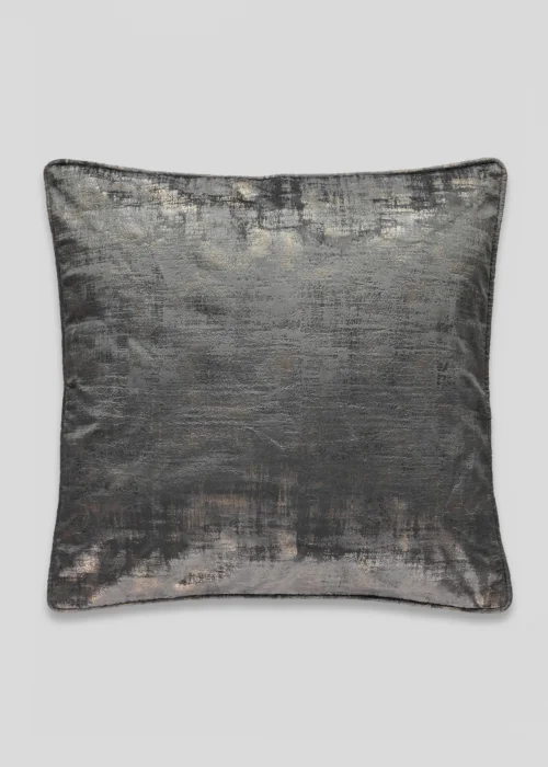 Grey Velvet Foil Cushion Image 1