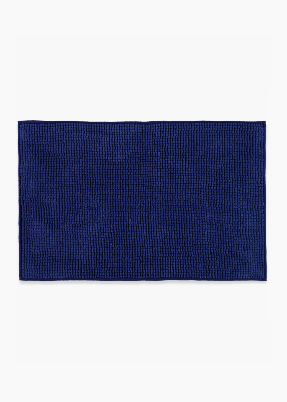 Royal Blue Chenille Bath Mat Image 1
