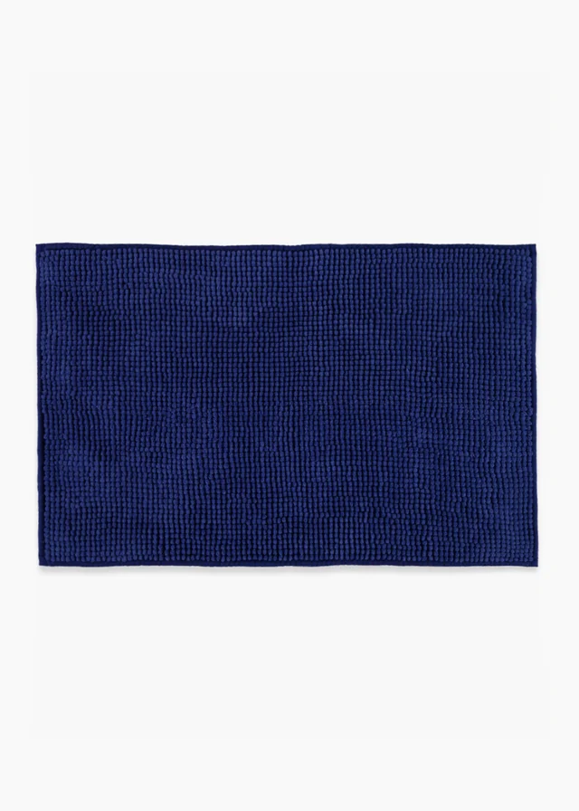 Royal Blue Chenille Bath Mat