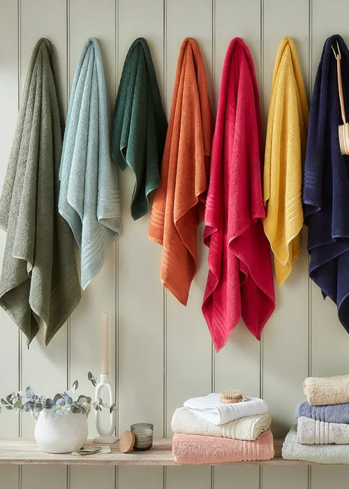 Tropical Green 100% Egyptian Cotton Towels - Hand Towel Image 4