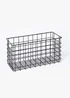 Black Slim Wire Storage Basket Image 1