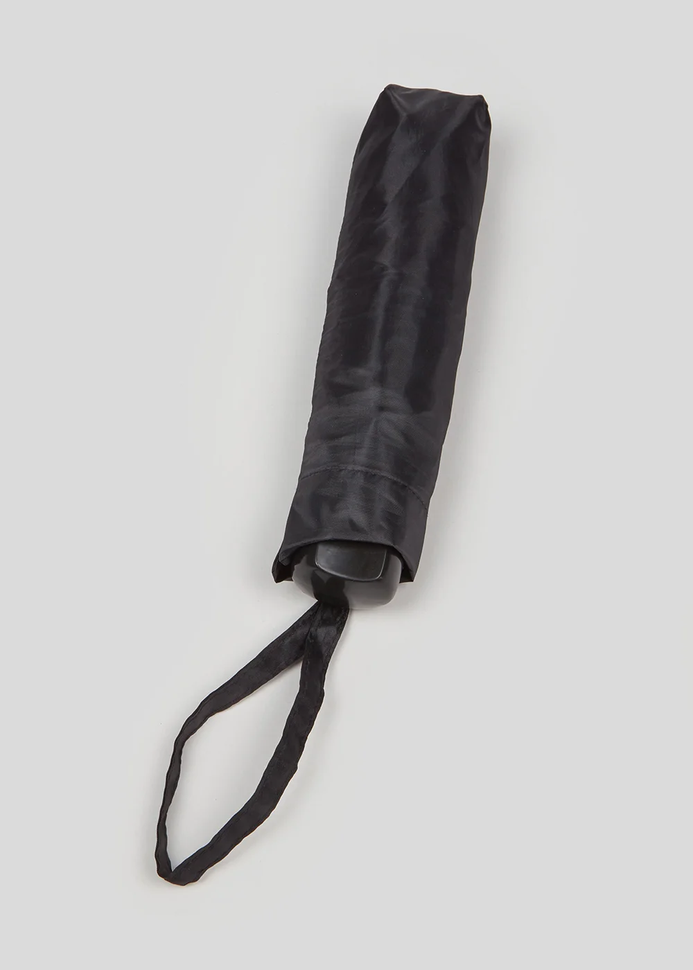 Black Plain Umbrella - One Size Image 2