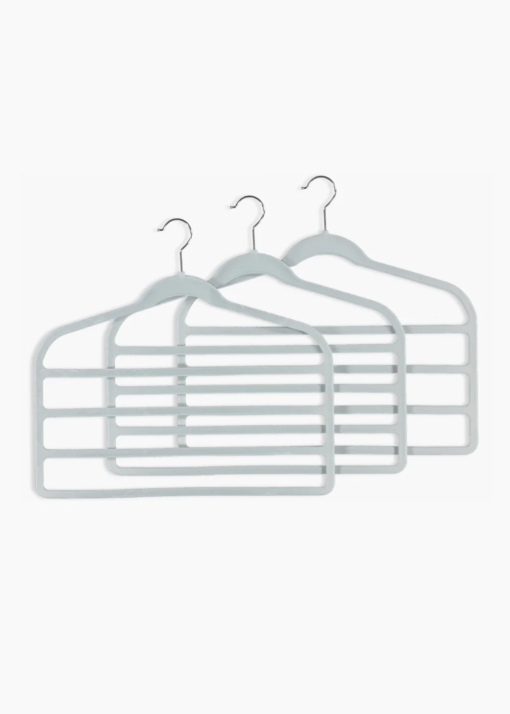 3 Pack Velour Trouser Hangers Image 1