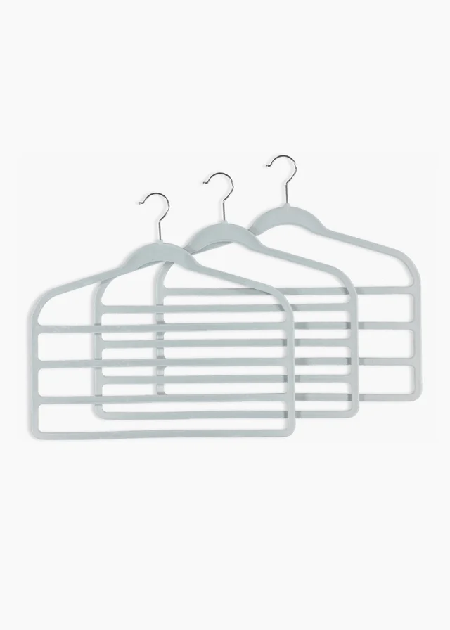 3 Pack Velour Trouser Hangers