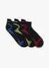 3 Pack Wilson Black Performance Sports Trainer Socks - Sizes 6-11 Image 1