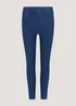 Blue Denim Look Ankle Length Leggings - 8 Image 5