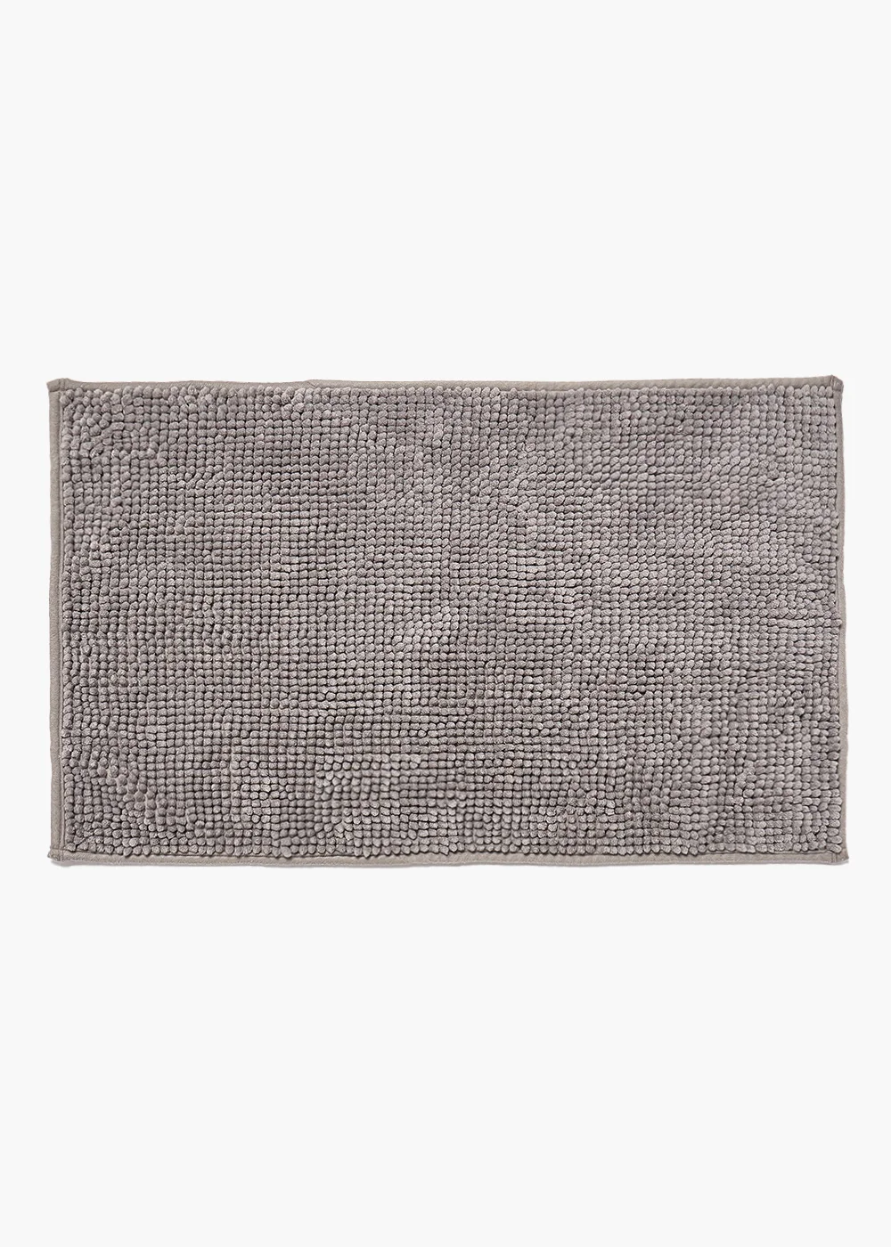 Grey Chenille Bath Mat Image 1