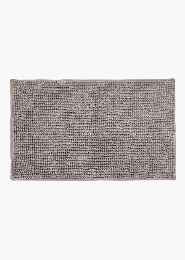 Grey Chenille Bath Mat