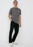 Black Straight Fit Stretch Chinos - 30 Waist Regular Image 4
