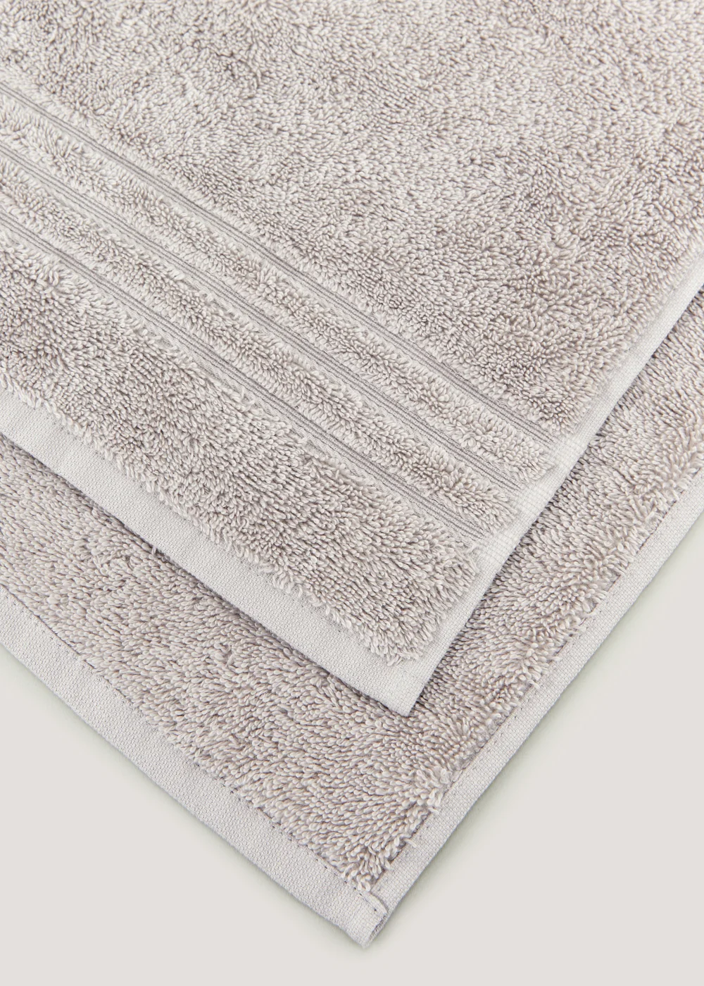 Cool Grey 100% Egyptian Cotton Towels - Hand Towel Image 2